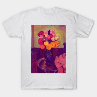 'Round Flower Vase' by Suzanne Valadon REMASTERED TECHNICOLOR T-Shirt